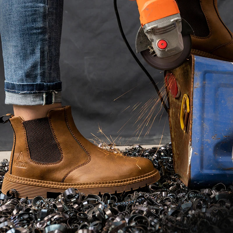 BELVURA™ - Bottes de travail en cuir de sécurité imperméables