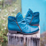 BELVURA™ - Bottines en cuir avec détail fermeture éclair