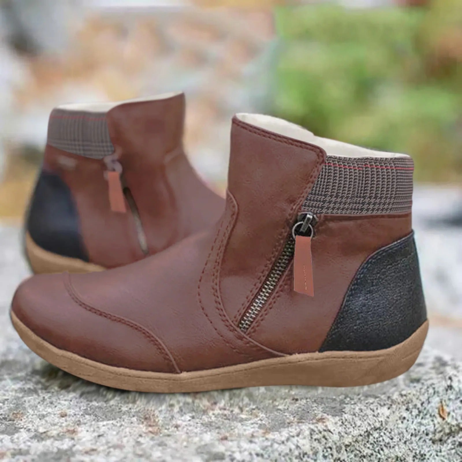 BELVURA™ - Bottines en Cuir Imperméables